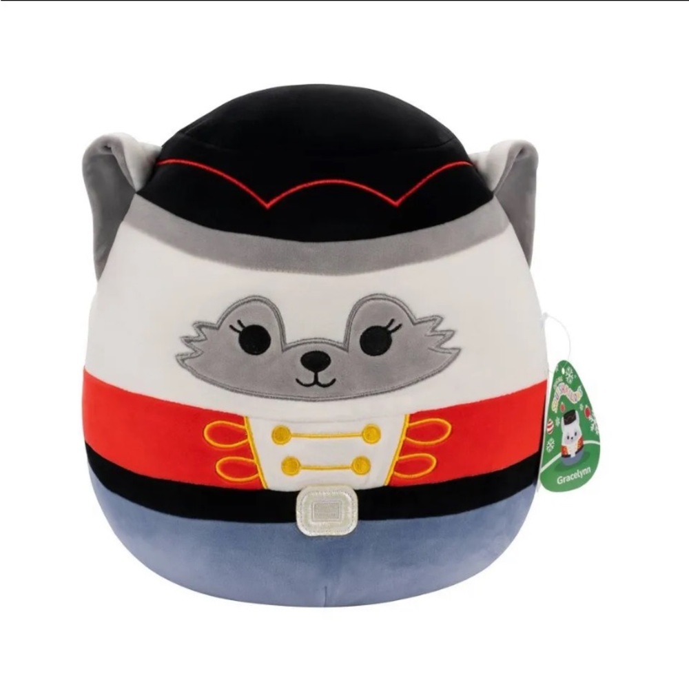 Squishmallows Winter Arctic Fox Nutcracker Grace Lynn 12" NWT Christmas
